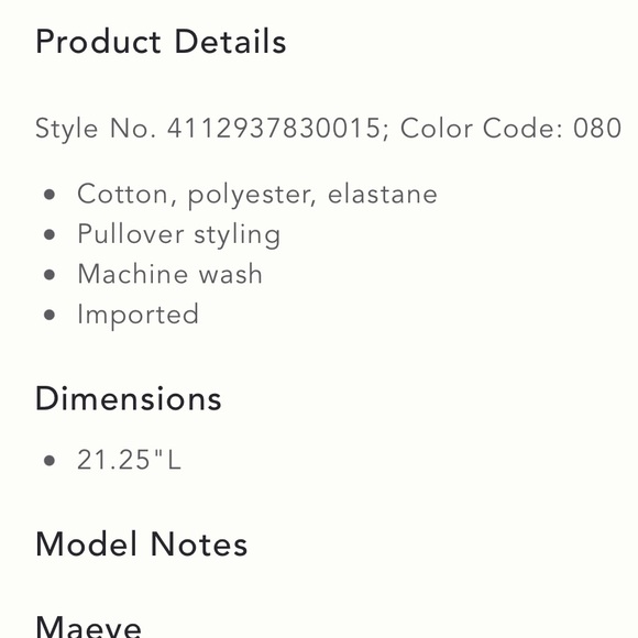 Anthropologie Maeve Sweetheart Top - Picture 4 of 6